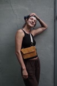 Crossbody - Sztruks Turmeric Yellow 