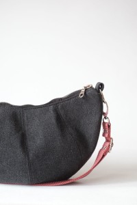 Croissant bag - Jeans Total Black
