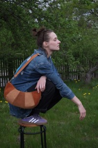 Croissant bag - Ginger Upcycled