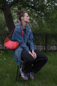 Croissant bag - Sunset Upcycled