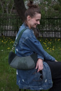 Croissant bag - Forest Upcycled