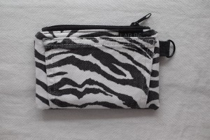 Kosmetyczka upcykling #zebra black&white