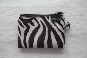 Kosmetyczka upcykling #velvet zebra